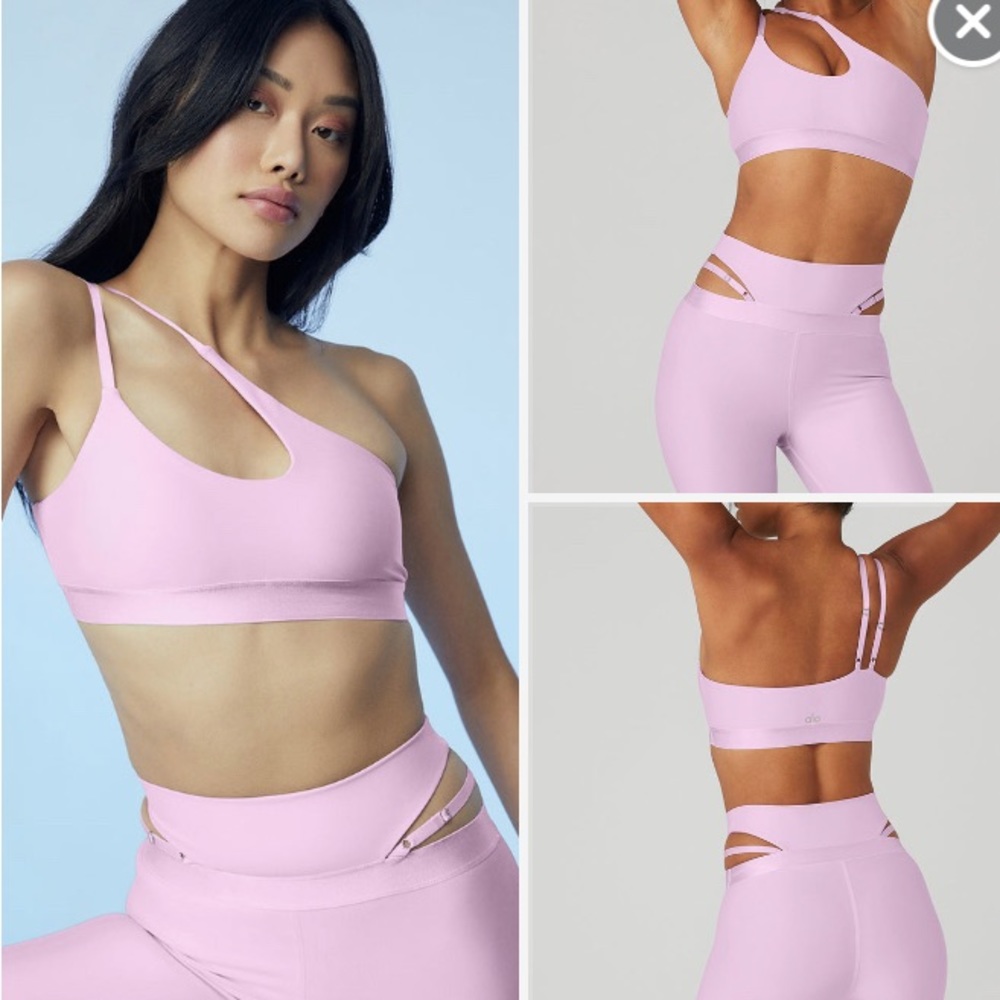 NWT Alo Airlift Nighter Bra pink Sz M